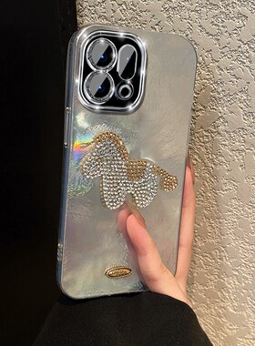 卡通闪钻钻石小马适用oppofindx9plus手机壳fondx8pro可爱x7ultra手链x6挂链x5冰川纹k12x硅胶k11趣味0ppo软p