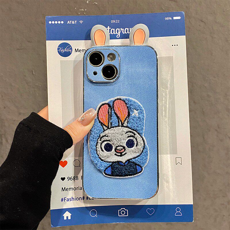 手机壳硅胶牛仔纹疯狂动物城卡通