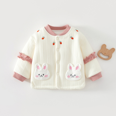 120g夹棉加厚宝宝衣服，柔软保暖