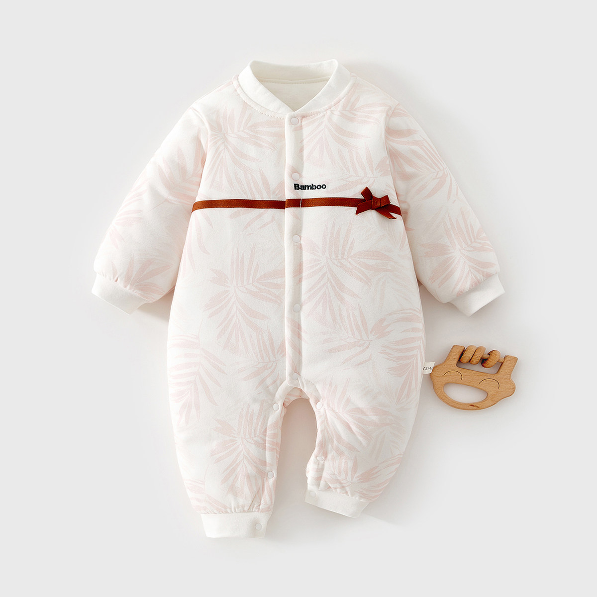 80g夹棉哈衣，A类纯棉婴儿衣服