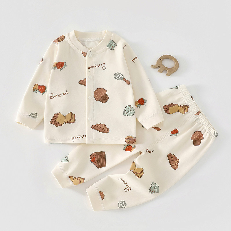 婴儿秋衣套装春秋季纯棉宝宝分体打底衣婴幼儿长袖秋衣秋裤两件套,童装/婴儿装/亲子装,连身衣/爬服/哈衣,淘宝优惠券,粉丝福利购,淘宝优惠卷