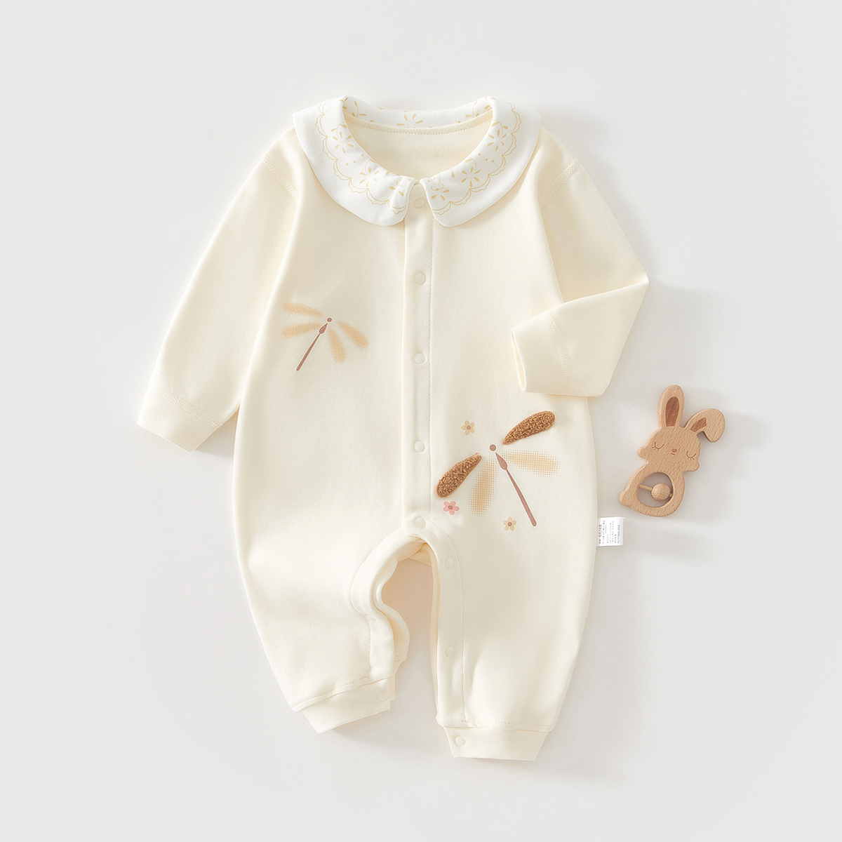 A类舒绒棉，纯棉柔软婴儿衣服