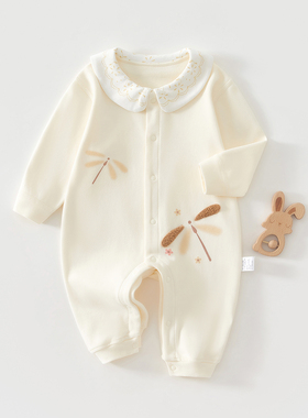 婴儿连体衣春秋款睡衣6一12月宝宝衣服秋冬打底贴身秋季a类73码女