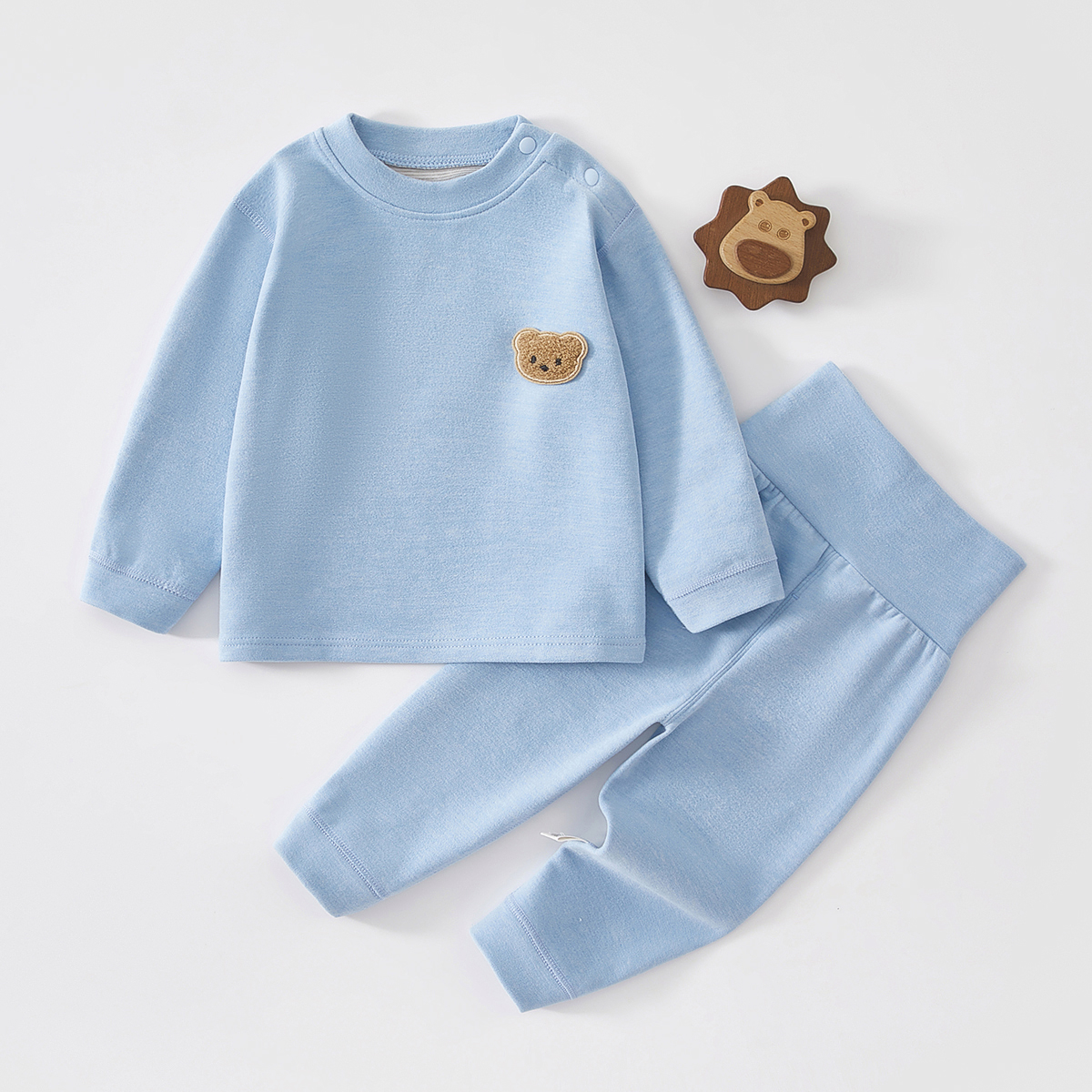 加绒保暖高腰套，A类保暖婴儿服