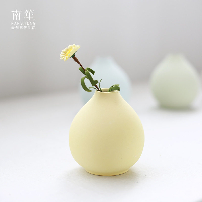 陶瓷水培小花瓶摆件现代