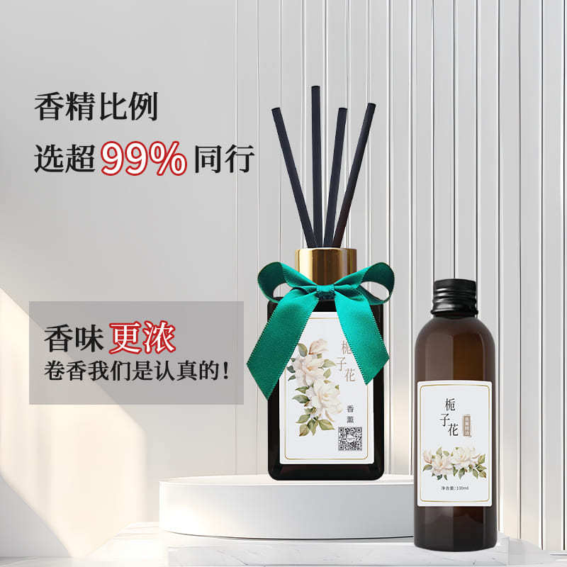 栀子花无火香薰摆件挂壁式香薰持久留香卧室卫生间除异味酒店香氛