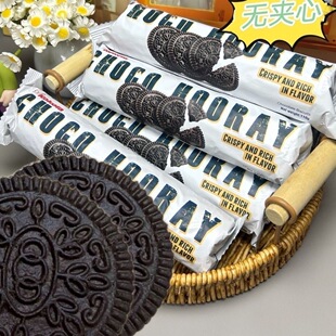 罗达巧克力饼干印尼进口无夹心奥奥没有利含黑巧纯可可脂零食宿舍