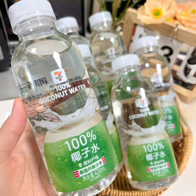 711椰子水椰轻说100%便利店同款420ml瓶装孕妇可喝含电解质饮料