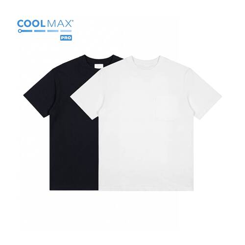 GWDS COOLMAX凉感透气纯色打底TEE短袖夏季T恤