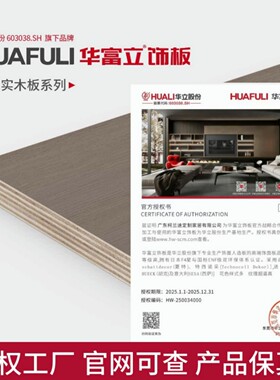 华富立授权全屋订制工厂F4星 ENF级环保板材衣柜橱柜订制包安装