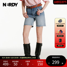 NERDY2024夏季新品女士短款牛仔裤休闲百搭时尚显瘦短裤子潮牌