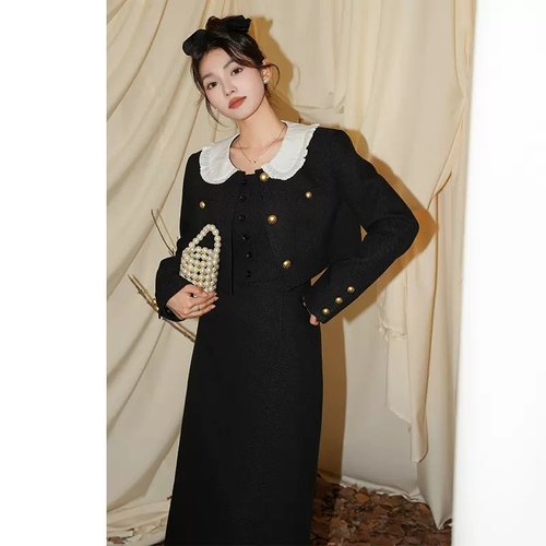 EICON SPACE气质小香风短外套/吊带背心/长款半身裙