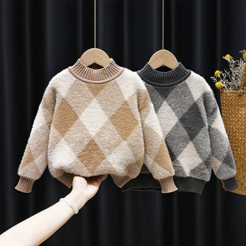 男童毛衣秋冬款2025年新款水貂绒双层套头儿童半高领针织衫炸街潮,童装/婴儿装/亲子装,毛衣/针织衫,淘宝优惠券,粉丝福利购,淘宝优惠卷