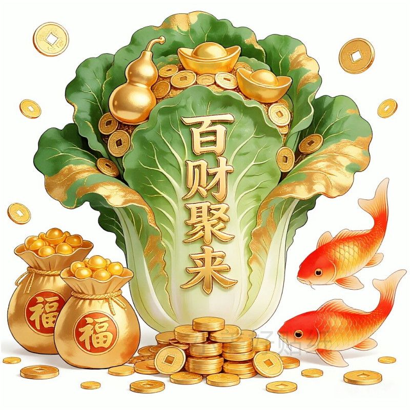 新款百财聚来招财进宝贴纸客厅背景墙玄关装饰贴纸门窗防水贴自粘