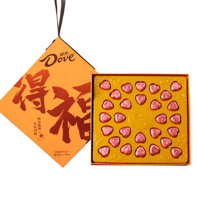 得福德芙巧克力礼盒28粒金色新年礼物零食年货