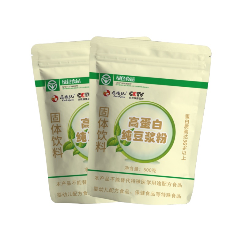 天鲜萌 乐福记高蛋白纯豆浆粉500g/袋*2袋手提袋