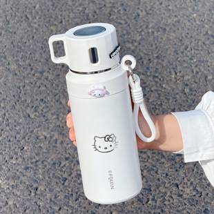 2025新款高颜值保温杯女生大容量保冷杯子学生便携带茶隔泡茶水杯