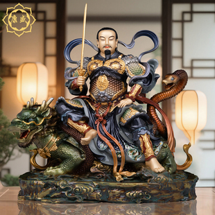 真武大帝铜像玄天上帝玄武祖师爷神像家用供奉武当山真武大帝摆件