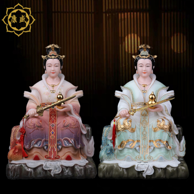 九天玄女汉白玉家用摆件