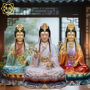妙善观音佛像铜叠染观音娘娘南海观世音菩萨像家用佛堂供奉摆件