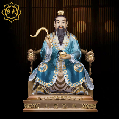 太乙救苦天尊神像铜摆件