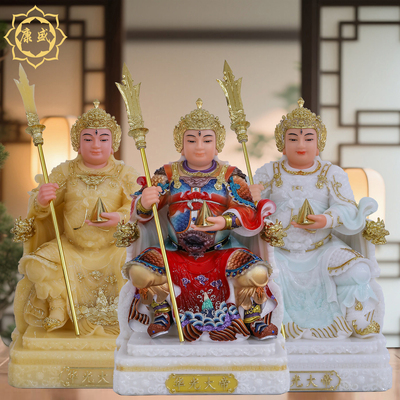 华光大帝神像汉白玉马天君马王爷五显灵官华光祖师华光天王像摆件