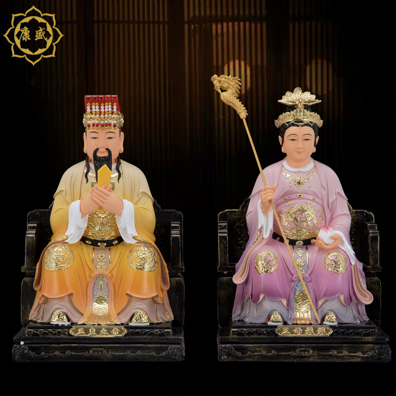 玉帝王母神像玉皇大帝王母娘娘瑶池西母娘娘天公佛像树脂居家摆件