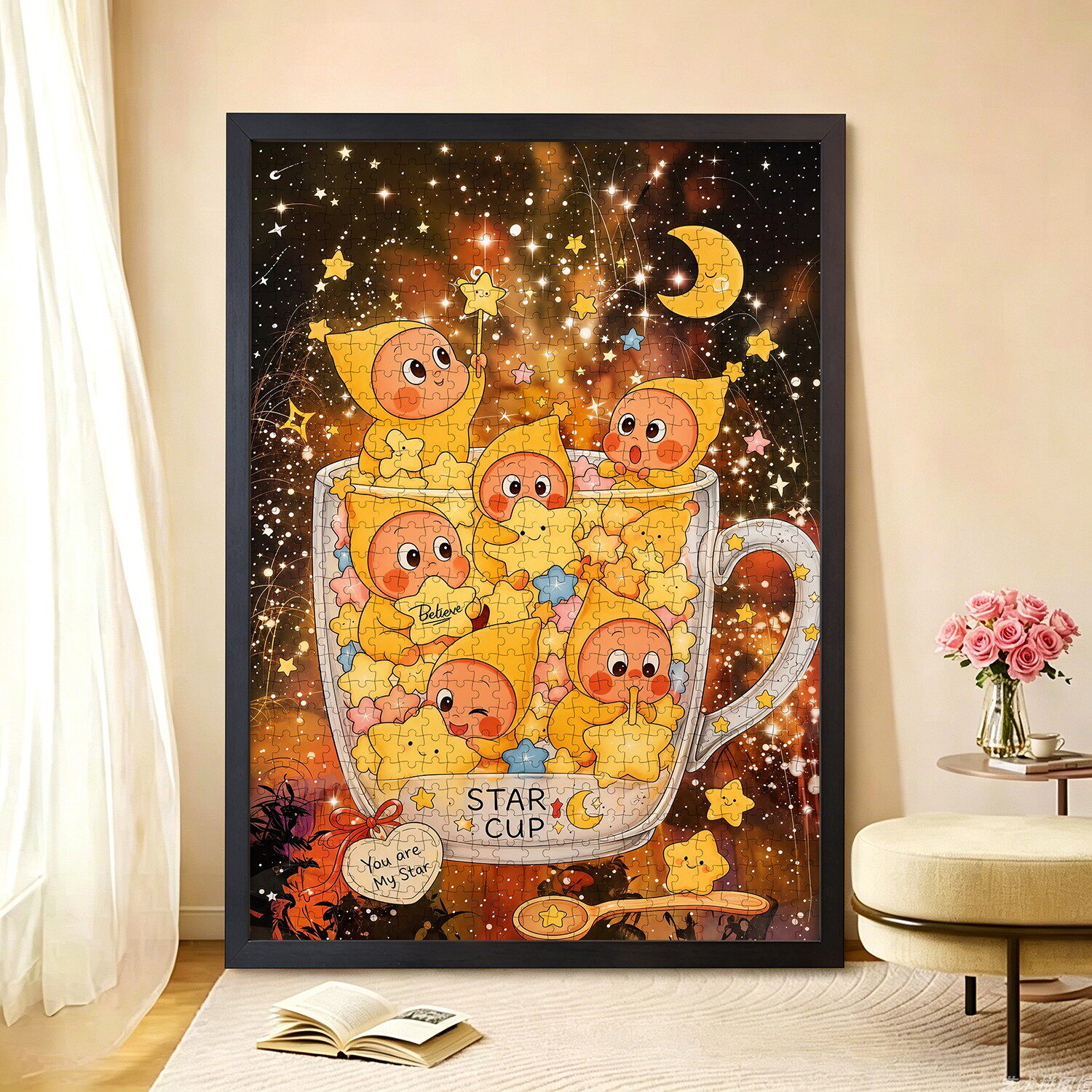 星星人拼图治愈卡通儿童解压益智