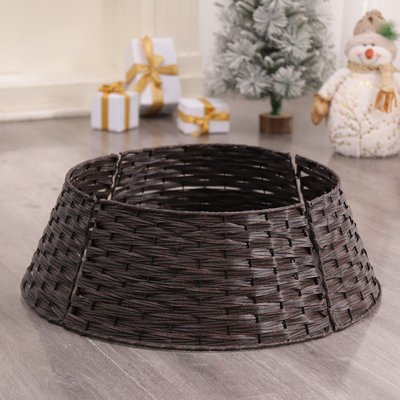 圣诞节树脚竹编树篮子树裙圆框围栏圣诞树装饰底座ins北欧复古,节庆用品/礼品,圣诞装饰品,淘宝优惠券,粉丝福利购,淘宝优惠卷