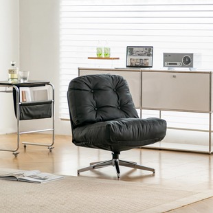 中古设计师单人沙发椅休闲阳台客厅椅子绿色网红杜威林格懒人沙发