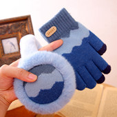 12岁儿童男童耳罩冬季 保暖男孩毛绒小学生耳包冬天加绒耳捂子