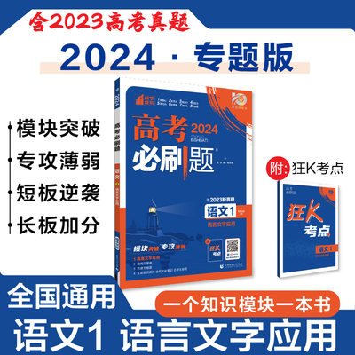 2024年理想树高考必刷题 专题突破 语文1 通用版