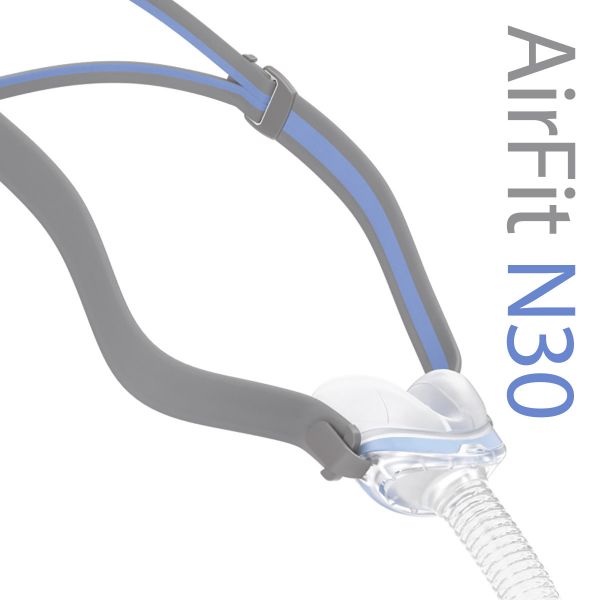 ResMed瑞思迈AirFit N30鼻罩面罩含头带CPAP Mask with Headgear