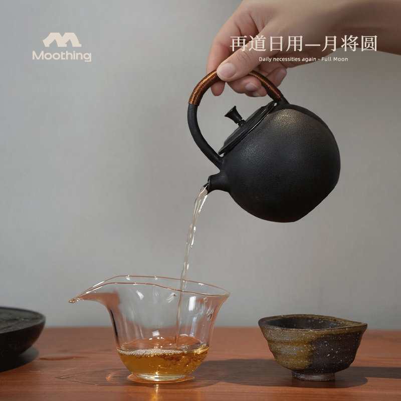 牧行家用铸铁壶泡茶专用铁壶日用茶壶便携手工铁质中式茶具套装