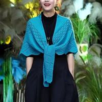 高檔春夏季時(shí)尚百搭針織鏤空三角巾純色防曬披肩外搭針織毛衣圍巾