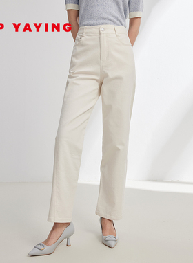 EP YAYING雅莹女装 长绒棉显瘦锥形牛仔裤 商场同款 J601C