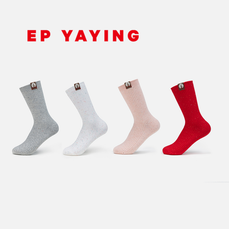 EP雅莹彩色点子纱中筒袜