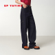 2025新款 EP雅莹女装 秋装 高腰宽松遮肉显瘦直筒牛仔裤 J636A 弯刀裤
