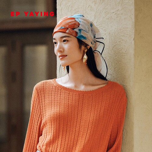 EPYAYING雅莹围巾蚕丝棉混纺双