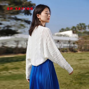 EP YAYING雅莹饰品 镂空珠片针织小开衫外搭披肩罩衫 26新品W901A