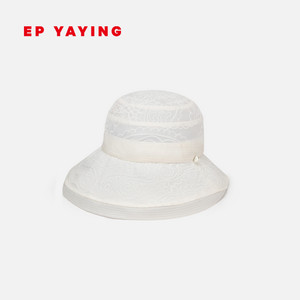 [UPF50+防晒]EP雅莹女帽 国风桑蚕丝刺绣遮阳渔夫帽 26新品ZH06A