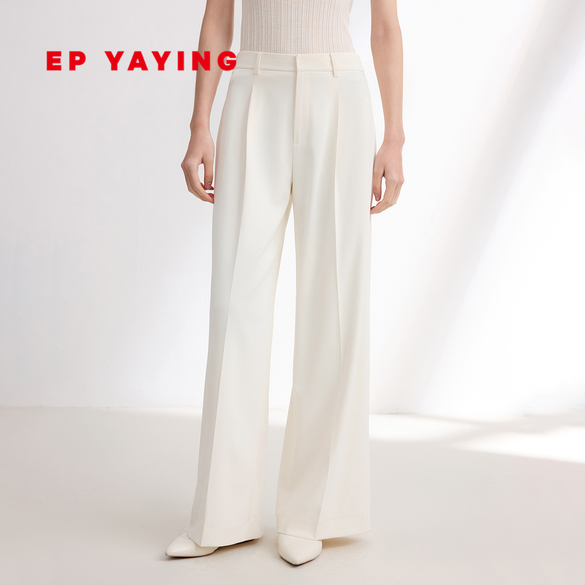 EP YAYING雅莹女装 四面弹垂顺宽松阔腿裤 商场同款 6405B
