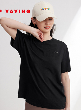 EP YAYING雅莹女装 纯色宽松五分袖短袖t恤 商场同款 5339A