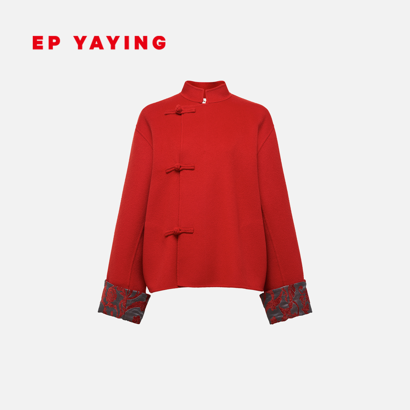 EP雅莹2026新中式斜襟盘扣外套
