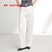 2026春夏新款 天丝棉宽松显瘦高腰直筒裤 J607A 女 EP雅莹牛仔裤