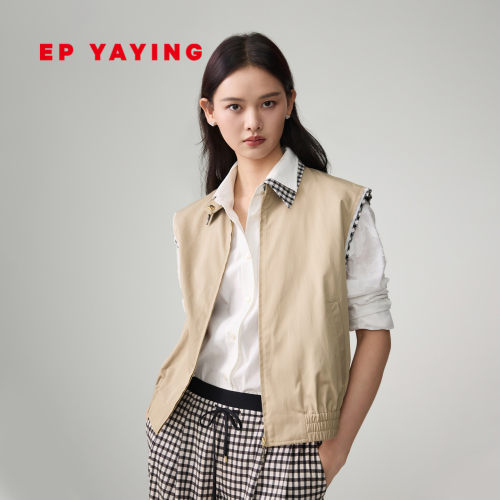 EP雅莹POLO领外搭叠穿马甲