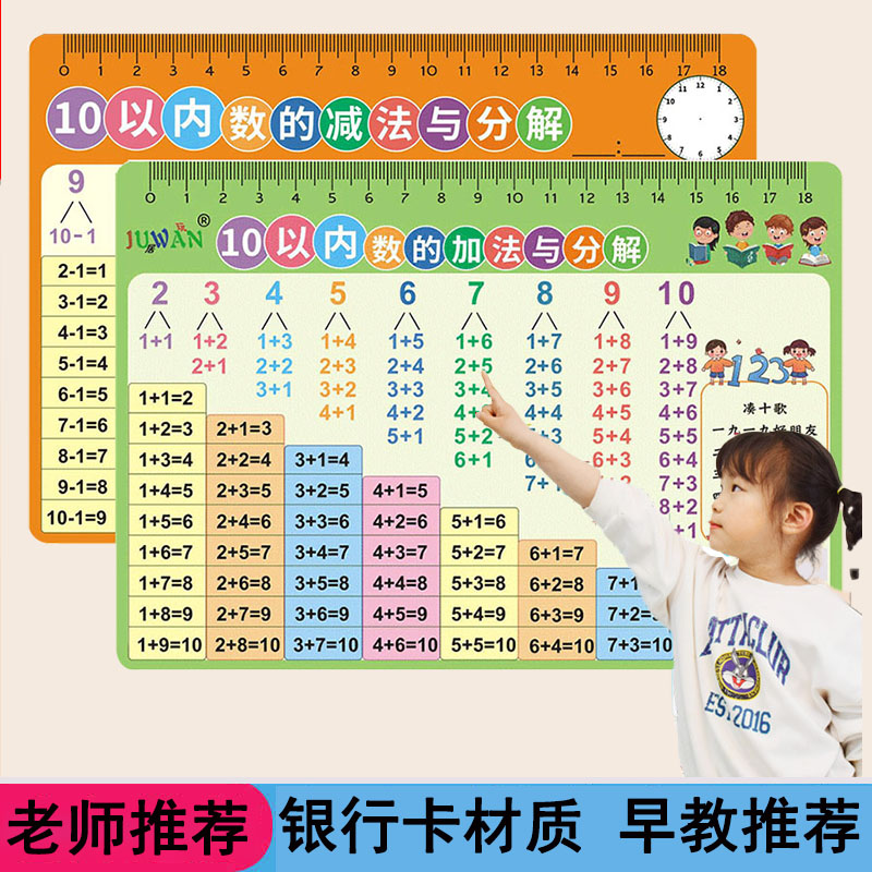 十以内加减法卡片一年级