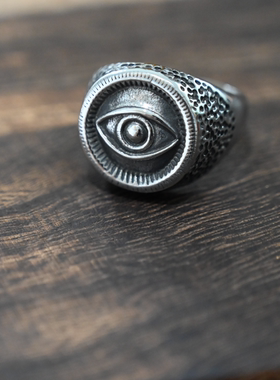 朋克个性欧美风潮流钛钢戒指饰品