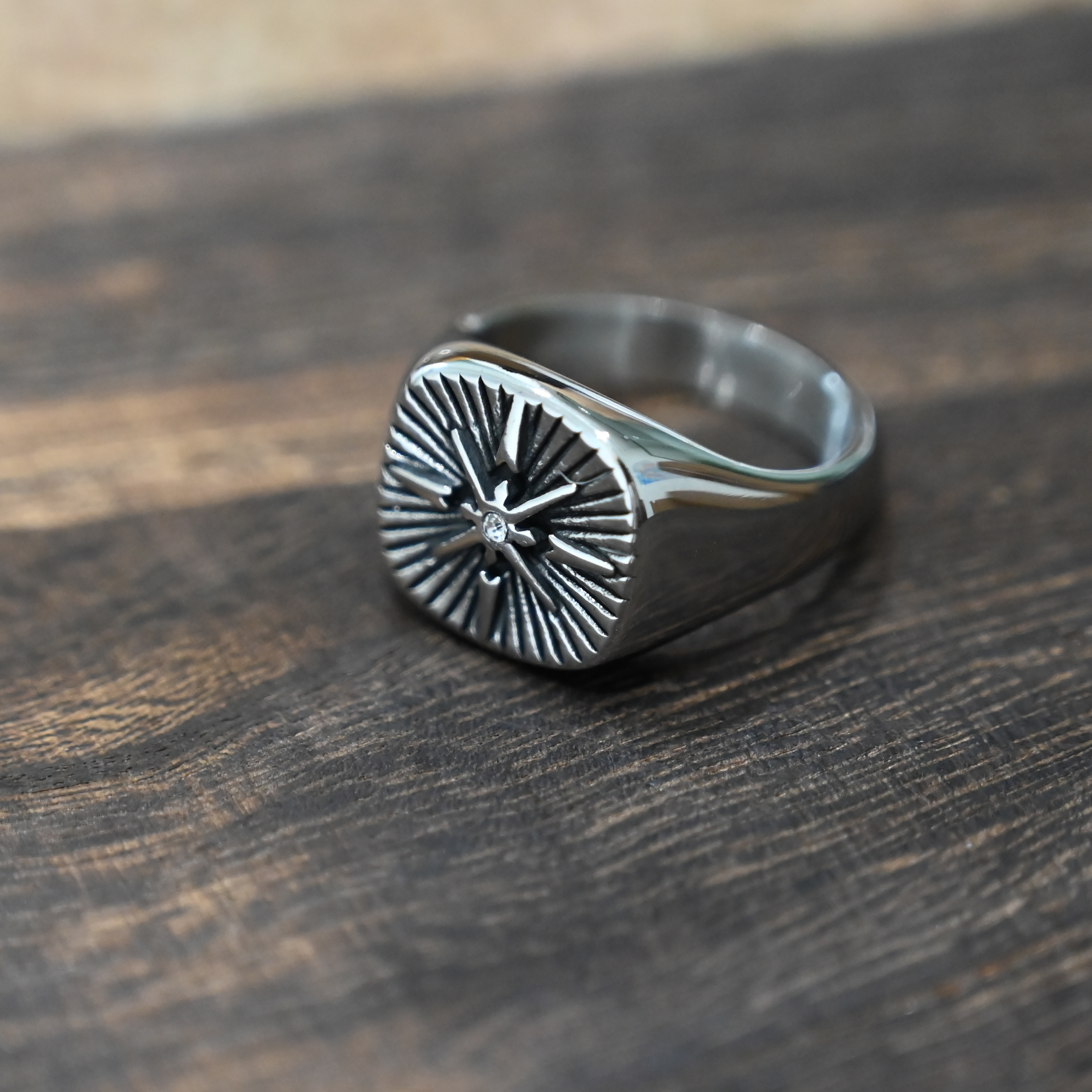 朋克个性欧美风潮流钛钢戒指饰品