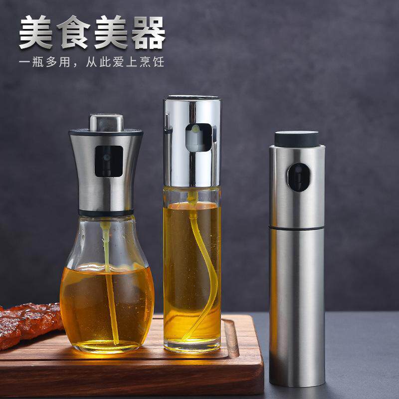 不锈钢厨房调料瓶喷雾罐醋壶烤肉